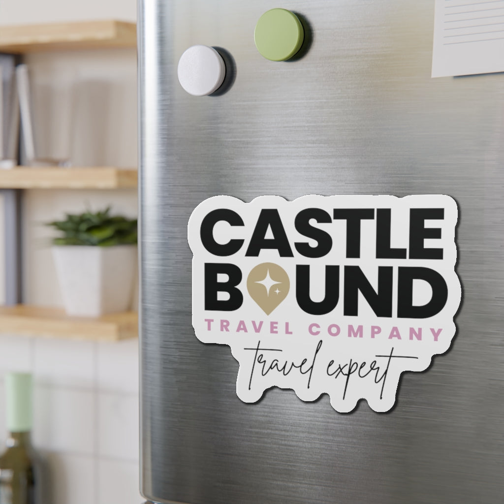 Castle Bound Travel Expert 6x6 Car Magnet