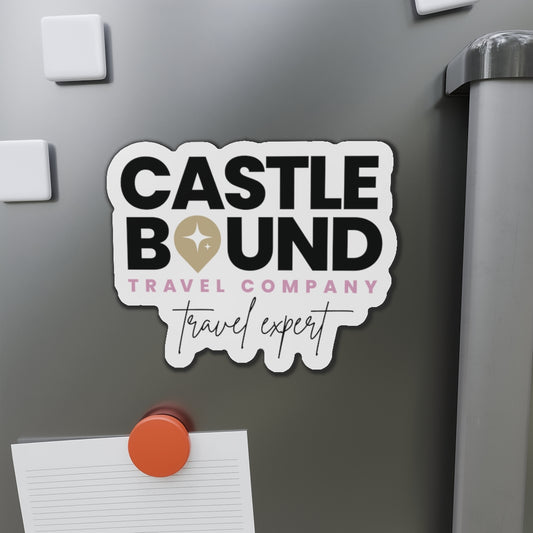 Castle Bound Travel Expert 6x6 Car Magnet